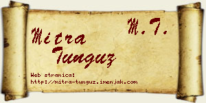 Mitra Tunguz vizit kartica